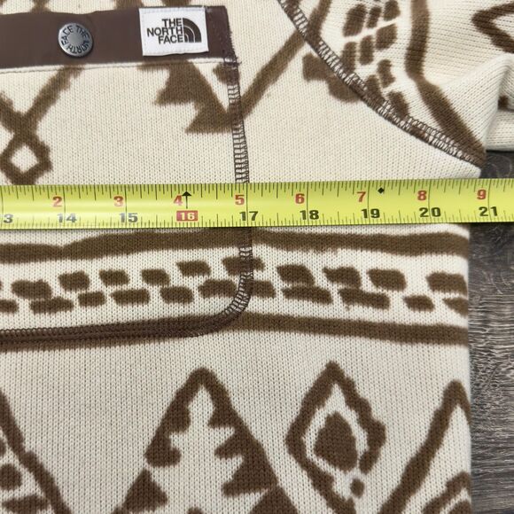 The North Face Gordon Lyon Aztec Quarter Zip Fleece sweater pullover size small - Picture 5 of 11